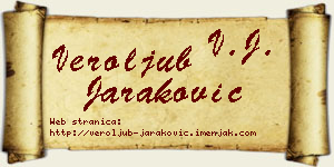 Veroljub Jaraković vizit kartica